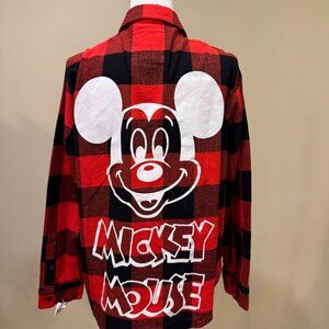 Small Cakeworthy Mickey Mouse Flannel Shirt